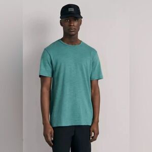 RAG & BONE CLASSIC FLAME COTTON T-SHIRT IN SEA